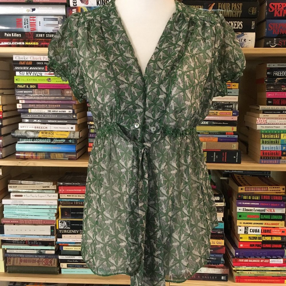 Max Studio bird pattern blouse